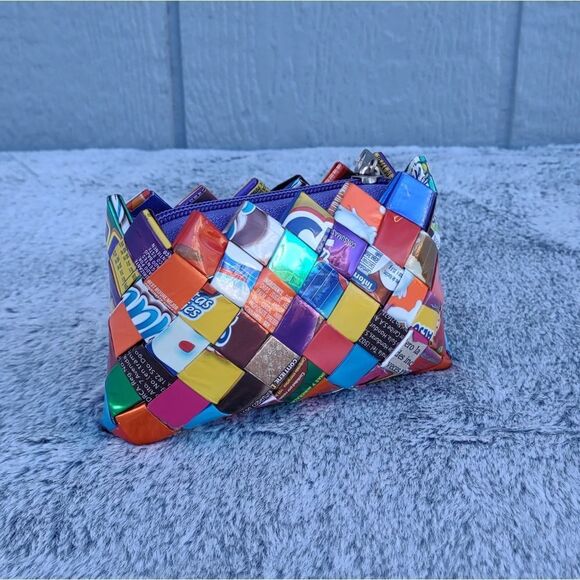 Candy Wrapper Zip Pouch - Picture 1 of 11